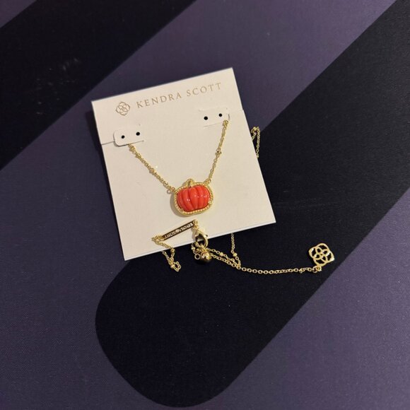 Kendra Scott Pumpkin Pendant Necklace - Picture 2 of 3